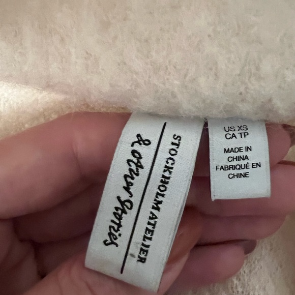 & Other Stories 100% Wool Half Zip Oversized Sweater Size XS - Picture 6 of 7